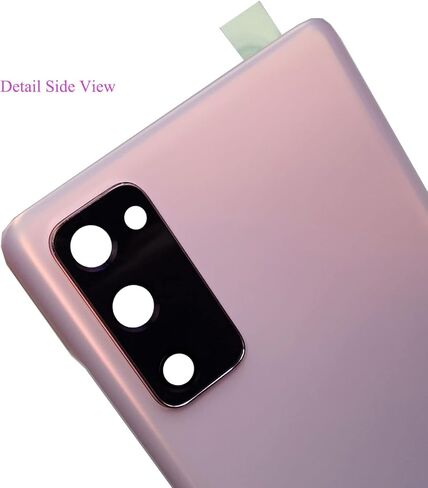 غطاء خلفي S20 FE بديل لباب البطارية الخلفي لهاتف Samsung Galaxy s20 fe G781 6.5 بوصة (سحاب لافندر/أرجواني) in Kuwait