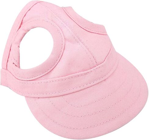 Dog Baseball Hat, Adjust Pet Dog Sun Visor Hat Stripe Dog Outdoor Sport Sun Baseball Hat Visor(l-Pink) in Saudi Arabia