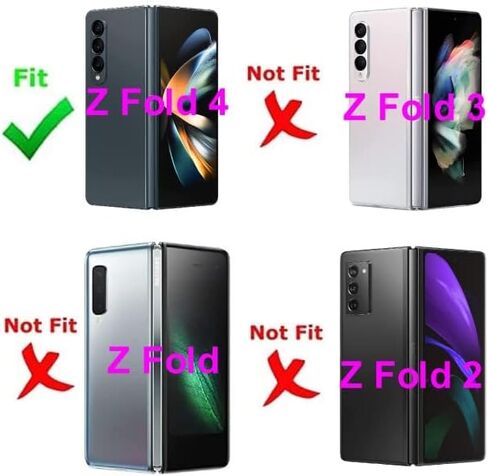 شريط لاصق لغطاء باب البطارية الخلفي لهاتف Samsung Galaxy Z Fold 4 SM-F936U F936U1 F936 (عبوة من قطعتين) in Saudi Arabia
