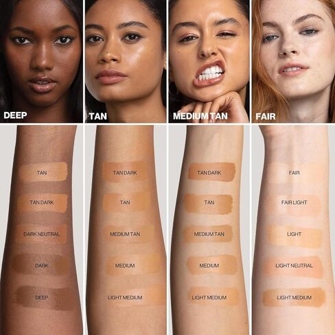 مرطب ملون الكل في واحد هالو هيلثي جلو من سماش بوكس ​​بعامل حماية من الشمس 25 - كريم أساس نسائي متوسط ​​فاتح 1.4 أونصة in Saudi Arabia