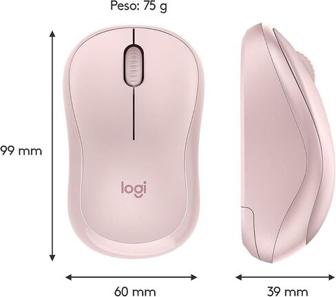 Logitech M220 Silent Wireless Mouse, 2.4 GHz with USB Receiver, 1000 DPI Optical Tracking, 18-Month Battery, Ambidextrous, Compatible with PC, Mac, Laptop (Off-White) in Saudi Arabia