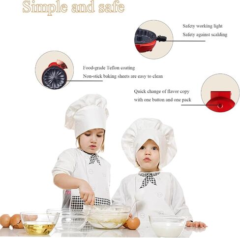 Mini Bundt Cake Maker, Mini Cake Maker, Mini Bundt Maker Electric Cake Maker, Non-stick Surface Double-sided Heating Quick Breakfast Electric Baking Pan in Saudi Arabia