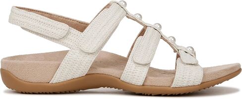 Vionic with Orthaheel Technology Women's Amber Black Croco Sandal 6 W in Kuwait