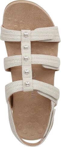 Vionic with Orthaheel Technology Women's Amber Black Croco Sandal 6 W in Kuwait