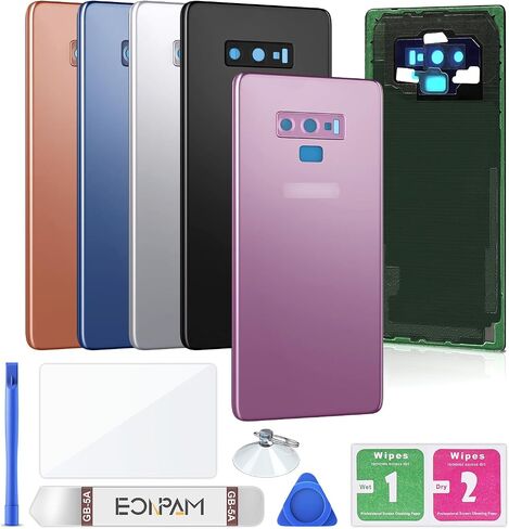 Back Cover Glass for Samsung Galaxy Note 9 SM-N960 Rear Housing Replacement with Camera Lens + Repair Tool Kit Genuine Rear Glass (Golden) in Saudi Arabia
