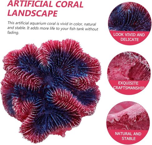 ديكور المرجان الاصطناعي ديكور المرجان وهمية الراتنج ديكور الشعاب المرجانية اكسسوارات المنزل ديكور للمنزل البحرية زخرفة خزان الأسماك الزينة الراتنج الشعاب المرجانية تزين حوض السمك الأسماك الصغيرة in Kuwait