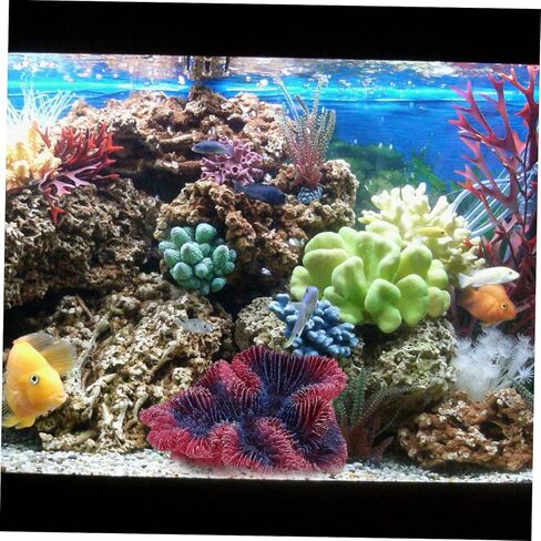 ديكور المرجان الاصطناعي ديكور المرجان وهمية الراتنج ديكور الشعاب المرجانية اكسسوارات المنزل ديكور للمنزل البحرية زخرفة خزان الأسماك الزينة الراتنج الشعاب المرجانية تزين حوض السمك الأسماك الصغيرة in Kuwait