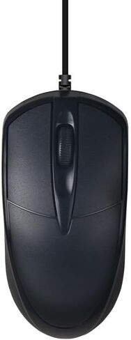 ماوس مريح سلكي، ماوس كمبيوتر سلكي USB، كمبيوتر محمول سطح المكتب وماوس المنزل والمكتب، ماوس مريح، ماوس بصري سلكي USB مصنوع من مادة ممتازة - أسود in Saudi Arabia