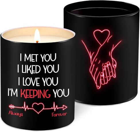 TEEZWONDER Couple Gifts for Men, Women - Anniversary, Christmas, Valentines Day, Birthday Gifts for Him, Her, Boyfriend, Girlfriend, Husband, Wife Gifts - Vanilla Lavender Scented Candles 10 oz in Kuwait