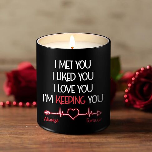 TEEZWONDER Couple Gifts for Men, Women - Anniversary, Christmas, Valentines Day, Birthday Gifts for Him, Her, Boyfriend, Girlfriend, Husband, Wife Gifts - Vanilla Lavender Scented Candles 10 oz in Kuwait
