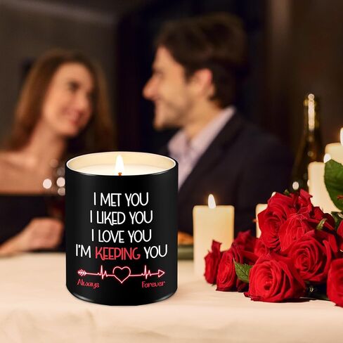 TEEZWONDER Couple Gifts for Men, Women - Anniversary, Christmas, Valentines Day, Birthday Gifts for Him, Her, Boyfriend, Girlfriend, Husband, Wife Gifts - Vanilla Lavender Scented Candles 10 oz in Kuwait