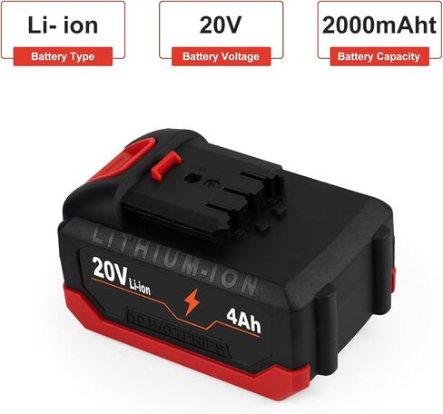 20V 2000mAh Battery for DA YI Electric Garden Tools, Compatible with DC Head Charger, high-Speed Battery with Overcharge, overdischarge, Temperature and Multi-Level overcurrent Protection in Saudi Arabia