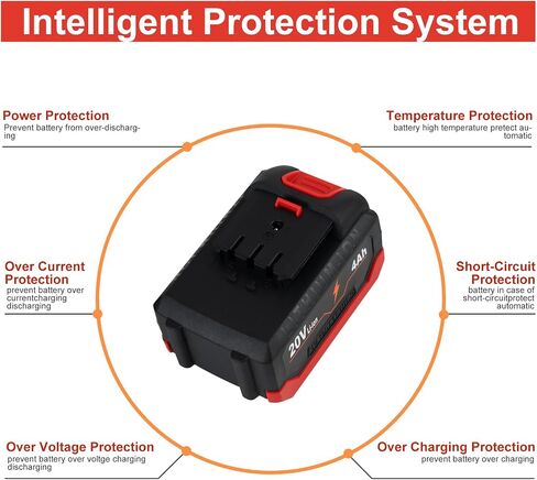 20V 2000mAh Battery for DA YI Electric Garden Tools, Compatible with DC Head Charger, high-Speed Battery with Overcharge, overdischarge, Temperature and Multi-Level overcurrent Protection in Saudi Arabia