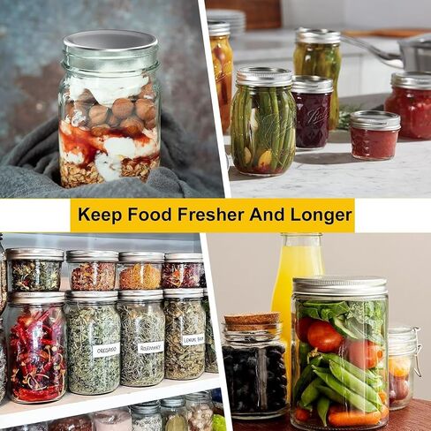 Electric Mason Jar Vacuum Sealer, 3-in-1 Mason Jar Vacuum Sealer Kit for Wide & Regular Mouth Mason Jars Vacuum Bags, Strong Suction Cordless Canning Vacuum Sealer for Food Saver Storage,Black in Saudi Arabia