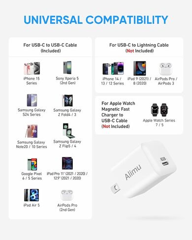شاحن طويل للغاية لهاتف iPhone 15 16 بطول 6.6 قدم مع كتلة شاحن USB C بقدرة 20 وات، شاحن حائط سريع محمول لـ 15/15 Pro/Pro Max/iPad Pro AirPods/Samsung والمزيد in Saudi Arabia