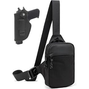 10 x 7.5 inch Tactical Bag Shoulder Chest BackPack with Sling，Concealed Carry Shoulder Bag for Range, Travel, Hiking, Outdoor Sports (10 * 7.5 * 2.4inch)