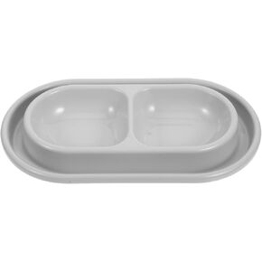 POPETPOP Ants Away Cat Food Dish - Outdoor Cat Food Water Bowls with 2 Dish, Round No Spill Cat Puppy Food Bowls for Small Medium Dog Cat Indoor