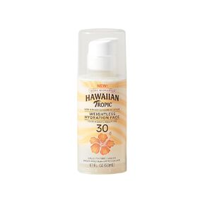 Hawaiian Tropic Weightless Hydration Lotion Sunscreen for Face SPF 30, 1.7oz | Travel Size Sunscreen, Oil Free Face Sunscreen, Sunblock Face, Mini Sunscreen SPF 30, 1.7oz