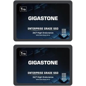 Gigastone Game Turbo 2-Pack 1TB SSD SATA III 6Gb/s. 3D NAND 2.5" Internal Solid State Drive, Read up to 560MB/s. Compatible with PS4, PC, Desktop and Laptop, 2.5 inch 7mm (0.28")