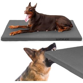 دائم في الهواء الطلق سرير الكلب مضغ دليل قفص الكلب حصيرة لمدة تصل إلى 60 رطلا الكلاب الكبيرة مع غطاء مقاوم للماء قابل للإزالة وقابل للغسل in Kuwait