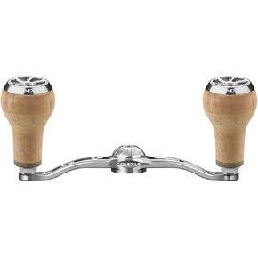 GOMEXUS Power Handle Compatible for Shimano SLX Tranx Daiwa Tatula Zillion Abu Garcia Revo 13 Fishing Baitcasting Reel Replacement Parts Fishing Reel Handle with Cork Knob 120mm | Bass Fishing