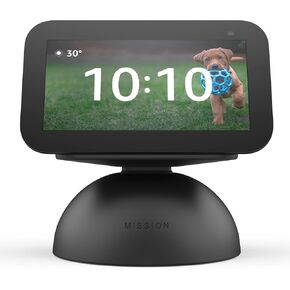 حامل بطارية وإمالة 2 في 1 لـ Echo Show 5 (اجعل برنامج Echo Show محمولاً) - أبيض جليدي