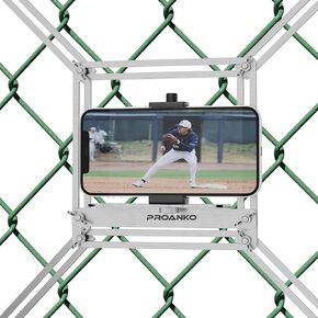 Phone Fence Mount for iPhone, Phones, GoPro, Chain Link Fence Mount for Recording Baseball/Softball/Tennis(Mini)