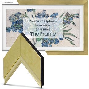 Frame My TV Deco TV Frames - Contemporary Gold Smart Frame Compatible ONLY with Samsung The Frame TV and Pro (75", Fits 2021-2025)