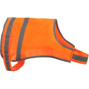 Dog Reflective Safety Vest High Visibility to Keep Dogs Visible Safe from Cars and Hunting Accidents Orange L