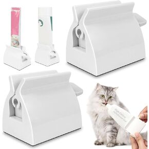 Cat Strip Feeding Squeezer and Feeder Spoon, Cat Lickable Liquid Treat Dispensing Spoon, Manual Rolling Tube Cat Strip Squeezer, Cat Treat Spoon Squeezer, Suitable for Cat Lovers