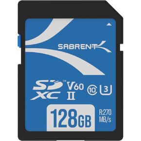 SABRENT Rocket V60 1TB SD UHS-II Memory Card R270MB/s W170MB/s (SD-TL60-1TB)