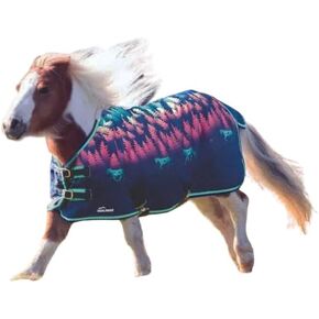 Tack Shack of Ocala- Shires Mini/Foal Highlander Turnout Blanket, Waterproof Turnout Blanket, 600 Denier, 200g Polly Fill Turnout Blanket, Mini Waterproof Blanket (Gold Tie Dye, 48)