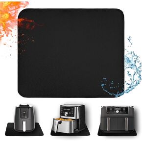Heat Resistant Mat for Air Fryer, 16 x 24in Heat Resistant Mat for Countertop, Fireproof Silicone Countertop Protector Appliance Slider Mat for Air Fryer, Coffee Maker, Toaster, Oven - White