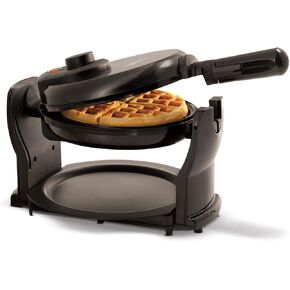 BELLA Classic Rotating Belgian Waffle Maker with Nonstick Plates, Removable Drip Tray, Adjustable Browning Control and Cool Touch Handles, Stainless Steel
