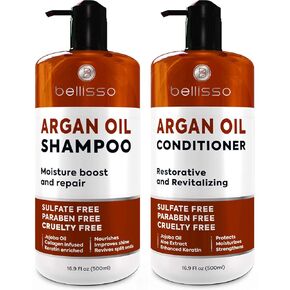 Biotin Shampoo and Conditioner Set - Sulfate and Paraben Free Treatment for Men and Women - Hair Thickening Volumizing Products to Help Boost Thinning Hair with Added Keratin