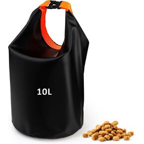 SOUJOY 10L Pet Food Travel Bag, 42 Cup Portable Food Storage Container for Dog, Waterproof Pet Dry Food Carrier for Trip, Camping, Dog Boarding, Weekend Getaways