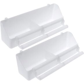 2Pcs/Set Bird Feeder Parrot Food Water Bowl Pigeons Stand Cage Feeding Tools