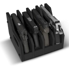 Pistol Rack for Handguns Pistol Revolver Holder Organizer Accessories Gun Rack Gun Slots Organizer with Soft Cushioned Foam Storage