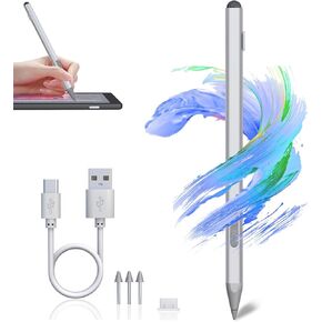 USI 2.0 Stylus Pen for Amazon Fire Max 11 Fire Max 10 - Compatible Lenovo Chromebook Duet, Acer Spin, ASUS Flip, HP, Google Pixel Tablet Stylus, 4096 Pressure Sensitivity & Palm Rejection USI Stylus