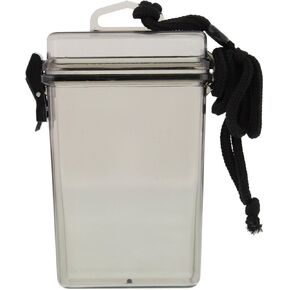 ASR Outdoor Hard Case Waterproof Camping First Aid Storage Container, 5.5 Inch, Clear