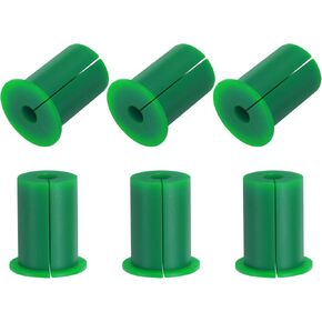 uxcell 6Pcs Wall Grommets for Cables 1 Inch Silicone Cable Wall Bushing Feed Through Cable Routing Kit Wall Cable Pass Through for Ethernet with 8.5mm Hole, Blue(Outer Dia: 32.1mm)