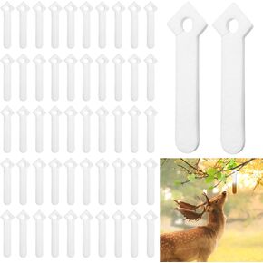 50 Pieces Deer Urine Wicks, White Wicks for Deer Scent Wicks for Deer Hunting Scent Buck Doe Pee Wicks for Hunting Whitetail Doe Urine Wicks