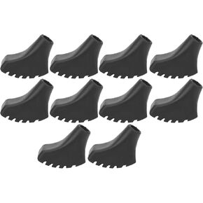 RiToEasysports 10Pcs Walking Stick Pad PVC Lightweight Trekking Pole Replacement Tips with 11mm Interface Inner Diameter