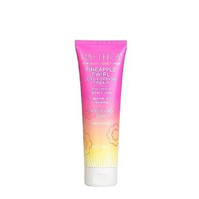Pacifica Beauty, Pineapple Curls Curl Defining Cream, For Curly, Coily and Textured Hair Types, Fresh Pineapple Scent, With Hyaluronic Acid + Coconut Oil, Silicone Free, 100% Vegan and Cruelty Free