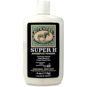 Bickmore Super H Antiseptic Powder for Horses - Quick Healing, Stops Bleeding, Treats Proud Flesh