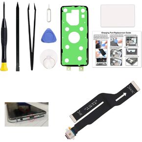 Charging Port Replacement Kit Compatible with Galaxy Note 20 US Version, SM-N981U, SM-N981U1, SM-N981W Dock Board USB-C Connector, with Instruction Manual, Toolkit