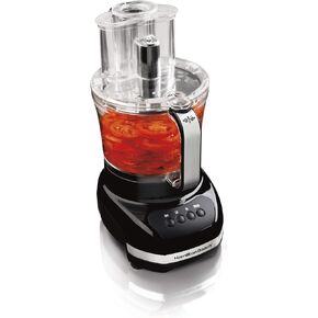 Hamilton Beach Big Mouth Duo Plus 12 Cup Food Processor & Vegetable Chopper with Additional Mini 4 Cup Bowl, Black (70580)