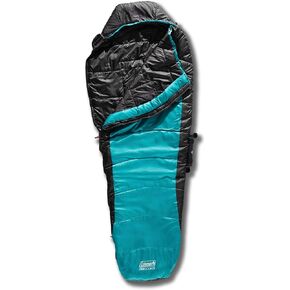 Coleman OneSource Heated Mummy Sleeping Bag and Rechargeable Battery, 4 Adjustable Heat Settings Lasts Up to 4 Hours, Sleeping Bag for Adults with Dual-Port Charging Dock and Included Battery