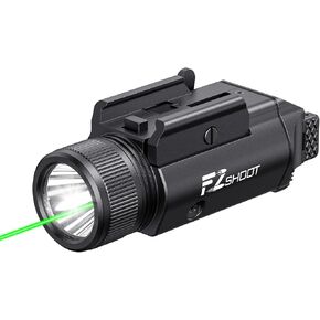 مجموعة إضاءة ليزر EZshoot 2400 لومن مع وضع ستروب، مصباح يدوي مسدس عالي التجويف، ضوء ليزر أخضر مغناطيسي قابل لإعادة الشحن مع قضيب منزلق قابل للتعديل سريع التثبيت لسكة Picatinny GL in Kuwait