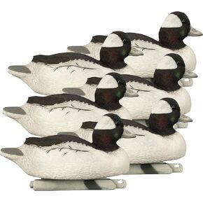 Higdon Outdoors Battleship Bufflehead Duck Decoys, All Drakes, Foam-Filled